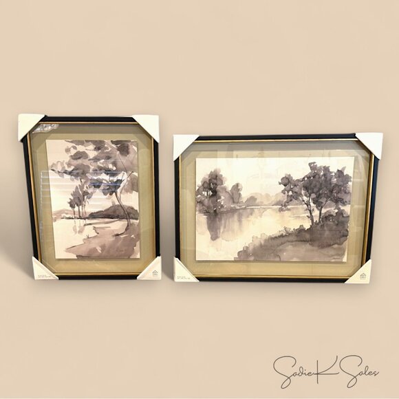 18"x24" Washed Stream Framed Wall Art – Hearth & Hand Magnolia 2025 - Picture 4 of 4